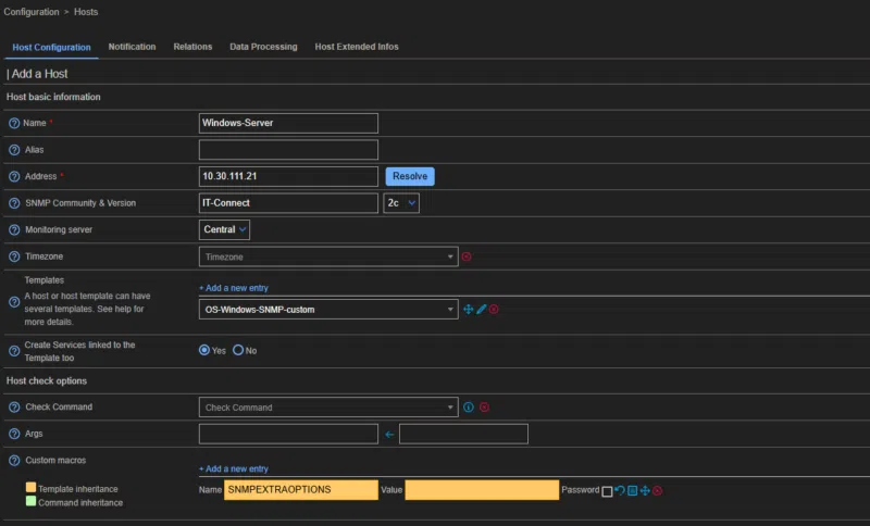 Architecture de supervision avec SNMP
