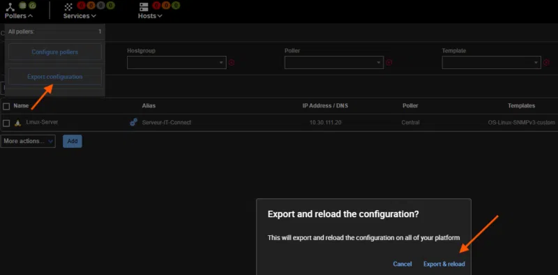 Architecture de supervision avec SNMP