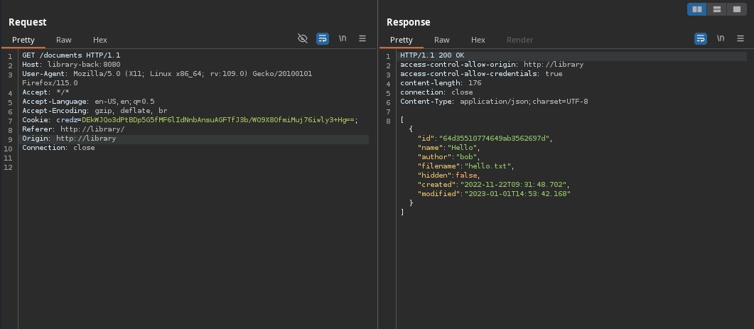 Library Back-End Files
