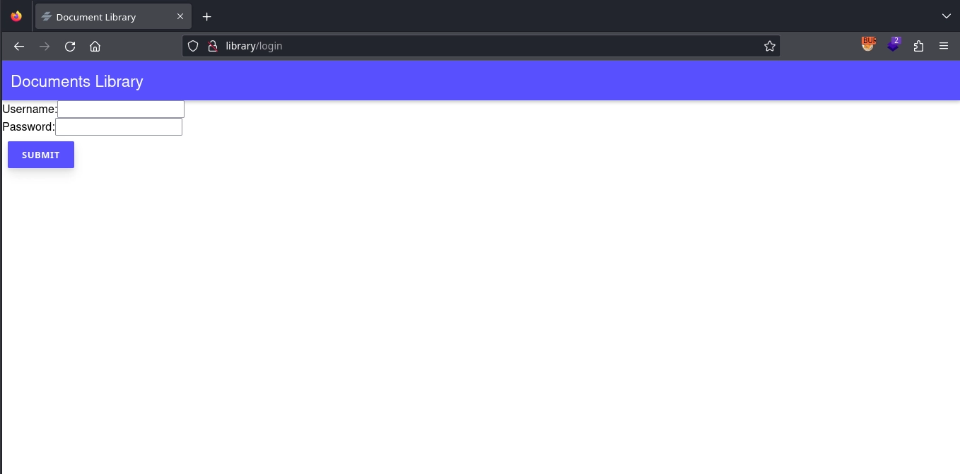 Library Front-End Login