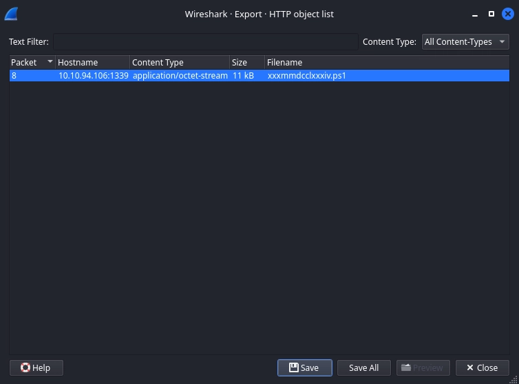 Wireshark Export Powershell Script