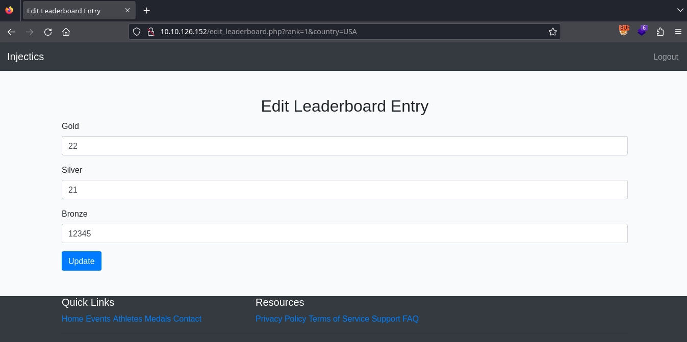 Web 80 Edit Leaderboard Entry